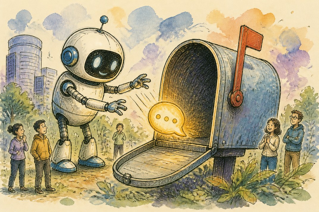 Hand-drawn sketch of today's top AI story, KYFEX AI Edge, July 27, 2026