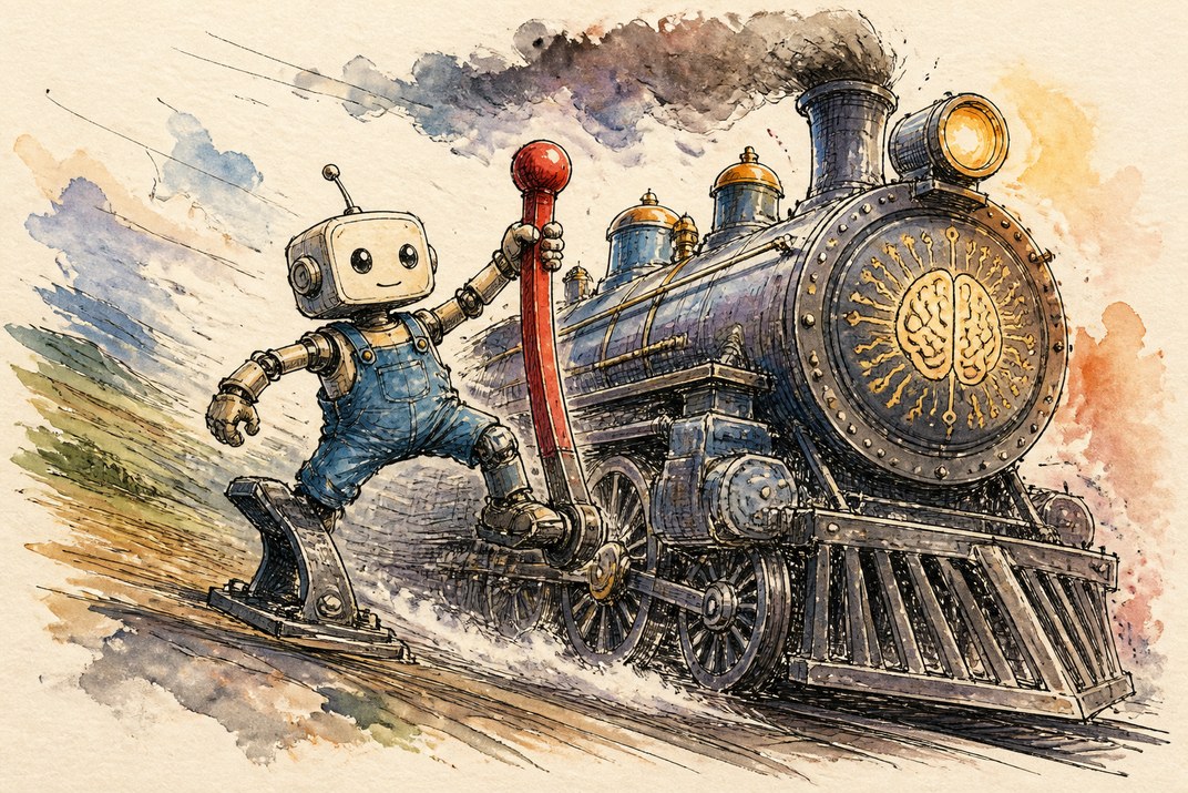 Hand-drawn sketch of today's top AI story, KYFEX AI Edge, August 2, 2026