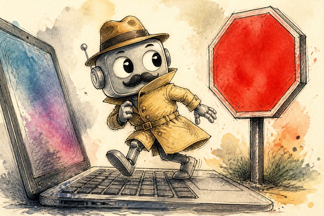 Hand-drawn sketch of today's top AI story, KYFEX AI Edge, August 5, 2026