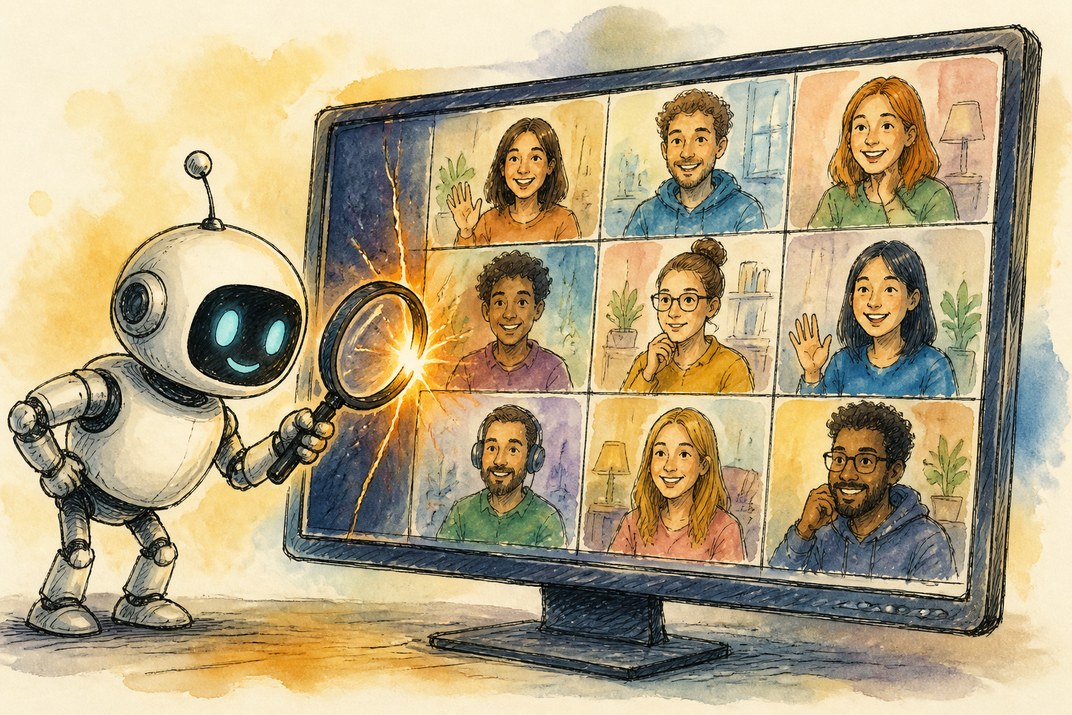 Hand-drawn sketch of today's top AI story, KYFEX AI Edge, August 11, 2026