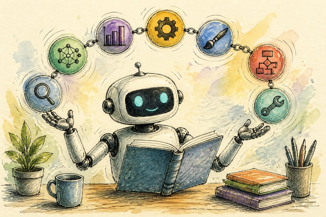 Hand-drawn sketch of today's top AI story, KYFEX AI Edge, August 16, 2026