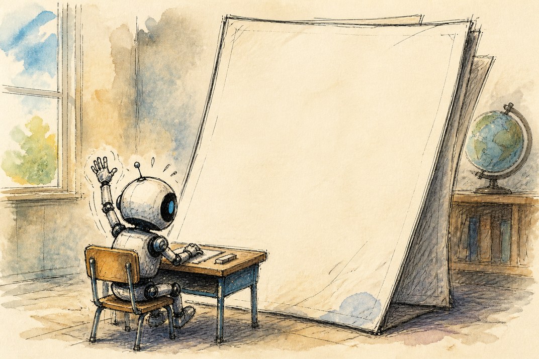 Hand-drawn sketch of today's top AI story, KYFEX AI Edge, August 22, 2026