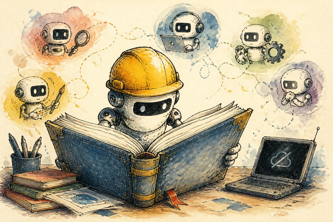 Hand-drawn sketch of today's top AI story, KYFEX AI Edge, August 24, 2026