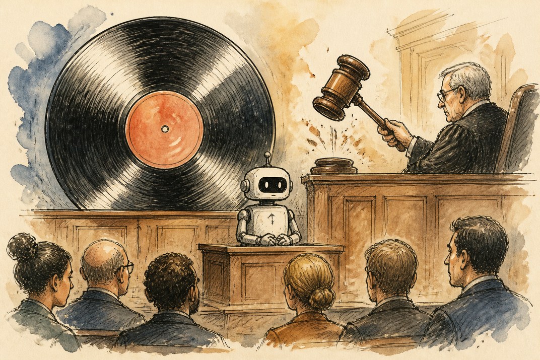 Hand-drawn sketch of today's top AI story, KYFEX AI Edge, August 29, 2026