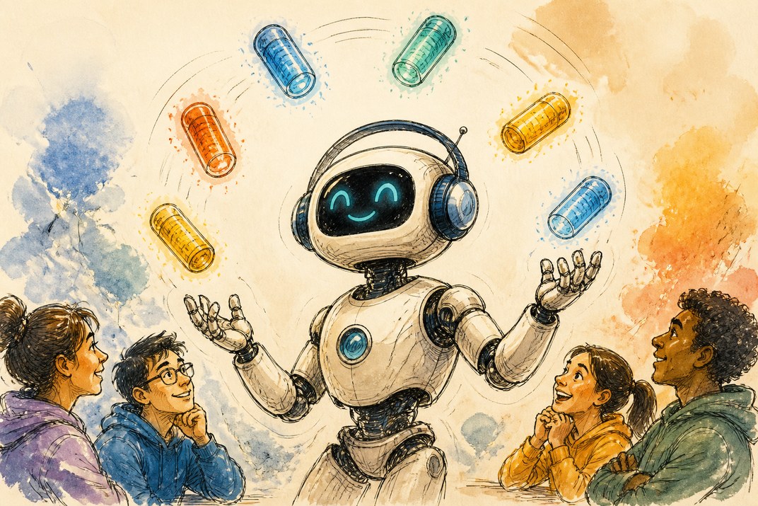 Hand-drawn sketch of today's top AI story, KYFEX AI Edge, August 30, 2026