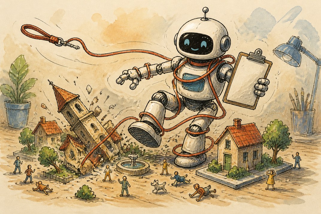 Hand-drawn sketch of today's top AI story, KYFEX AI Edge, September 5, 2026