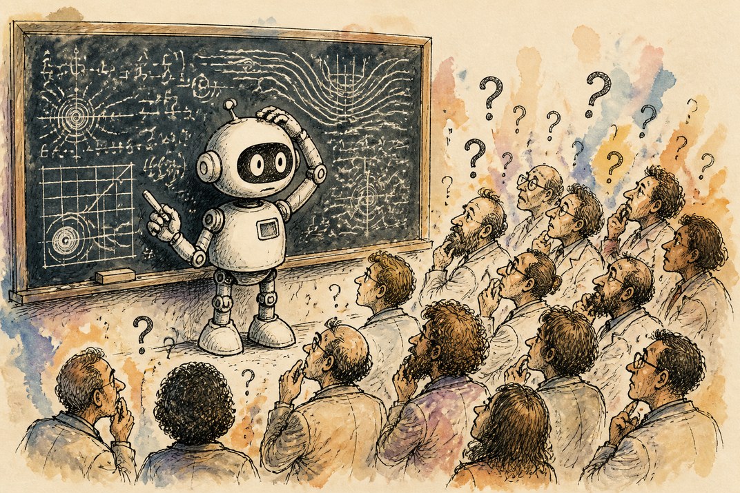 Hand-drawn sketch of today's top AI story, KYFEX AI Edge, September 8, 2026