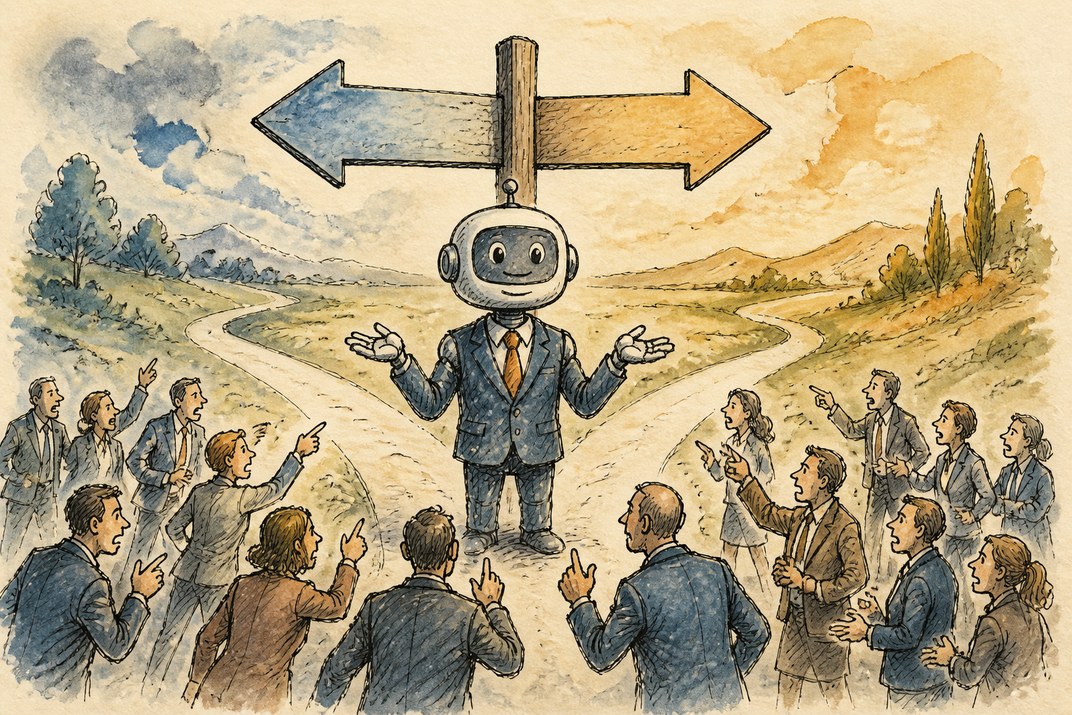 Hand-drawn sketch of today's top AI story, KYFEX AI Edge, September 13, 2026