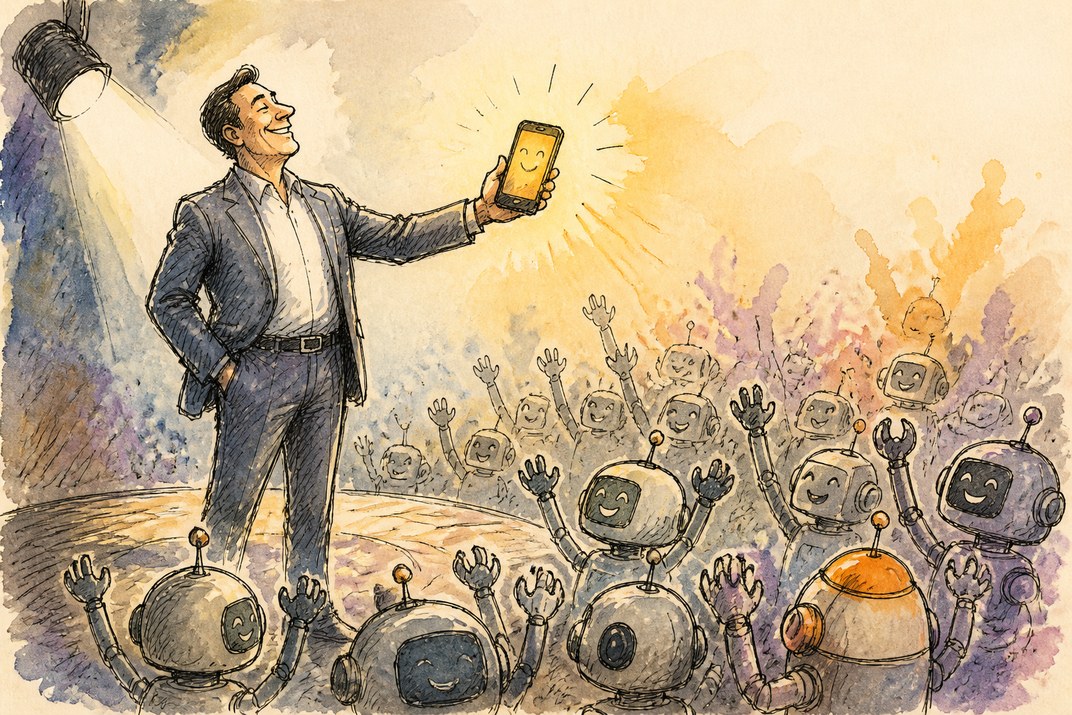 Hand-drawn sketch of today's top AI story, KYFEX AI Edge, September 14, 2026