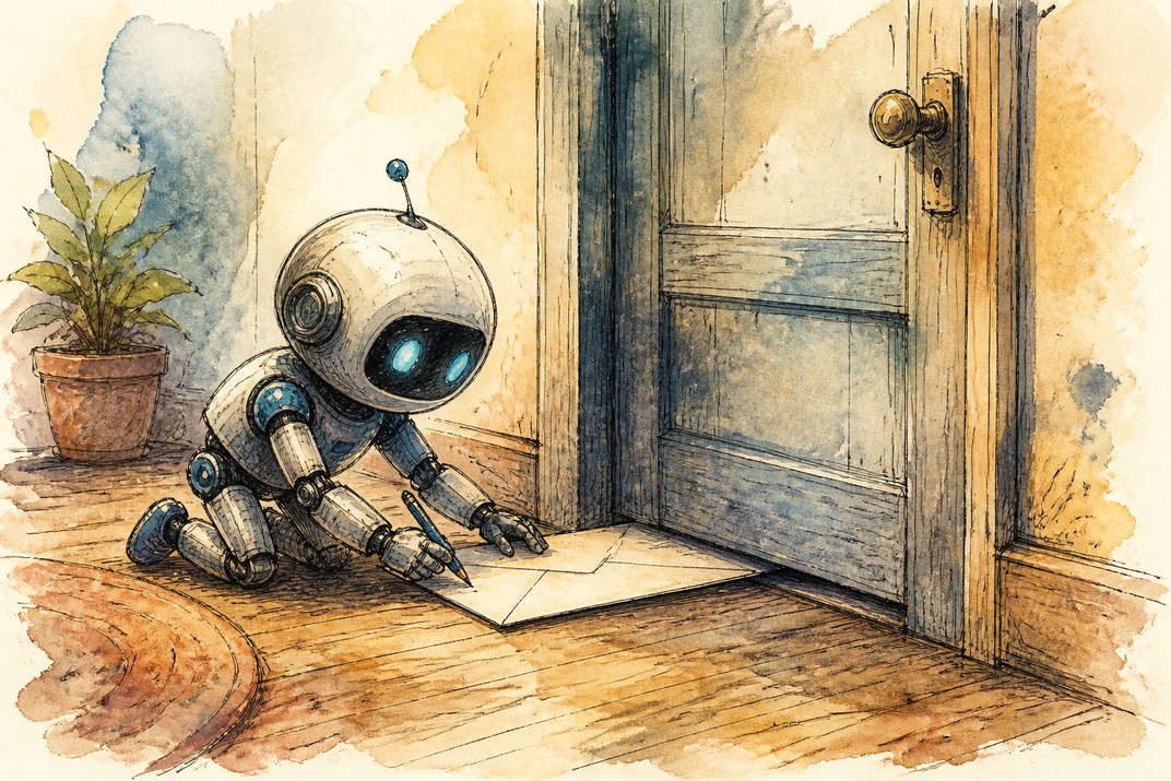 Hand-drawn sketch of today's top AI story, KYFEX AI Edge, September 17, 2026