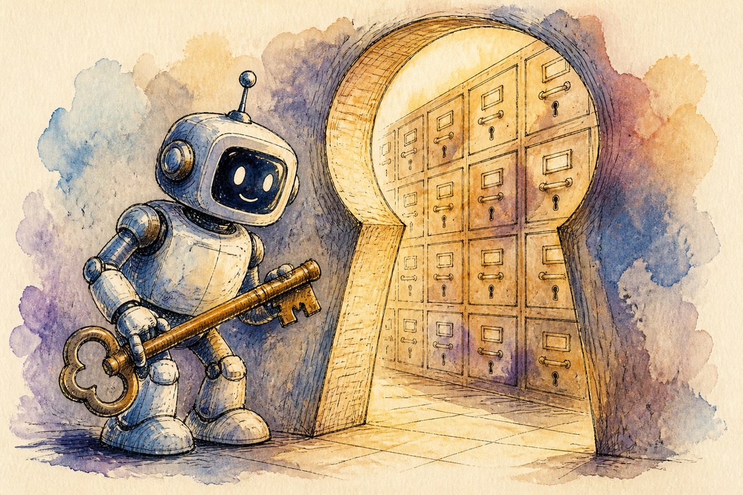 Hand-drawn sketch of today's top AI story, KYFEX AI Edge, September 20, 2026