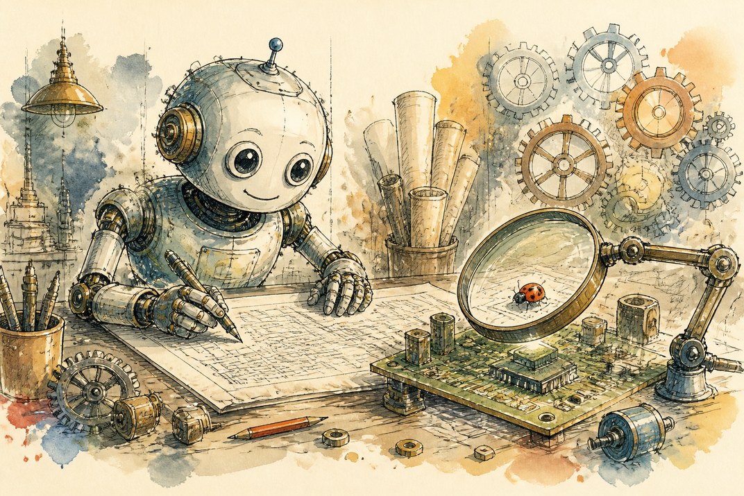 Hand-drawn sketch of today's top AI story, KYFEX AI Edge, September 22, 2026