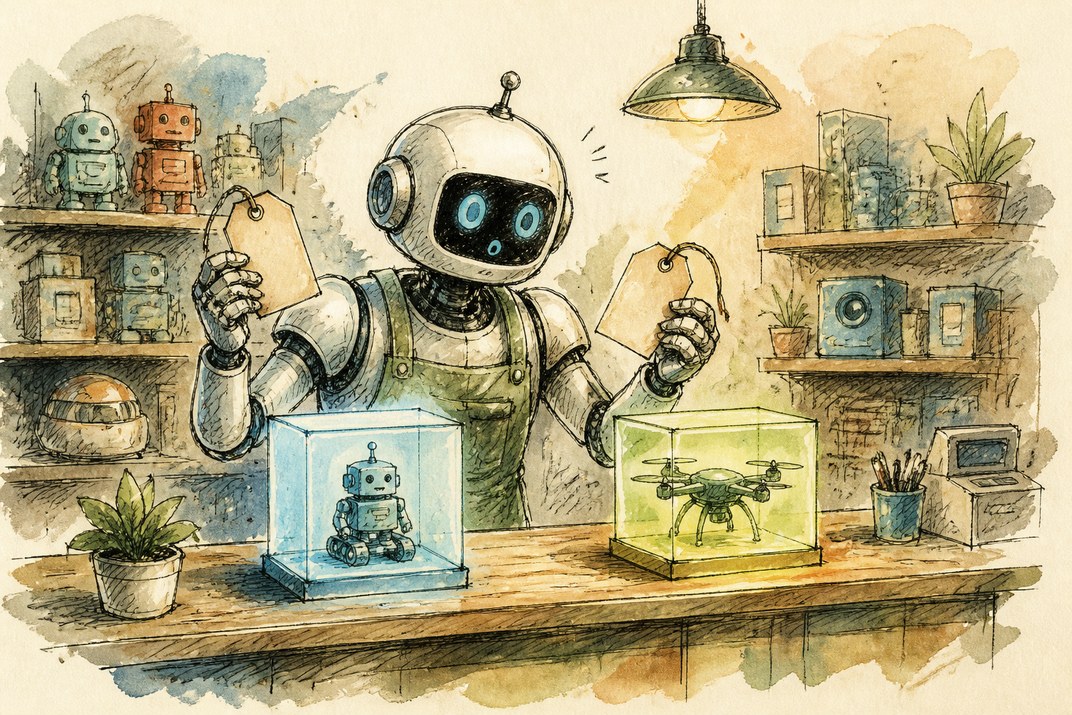 Hand-drawn sketch of today's top AI story, KYFEX AI Edge, September 22, 2026