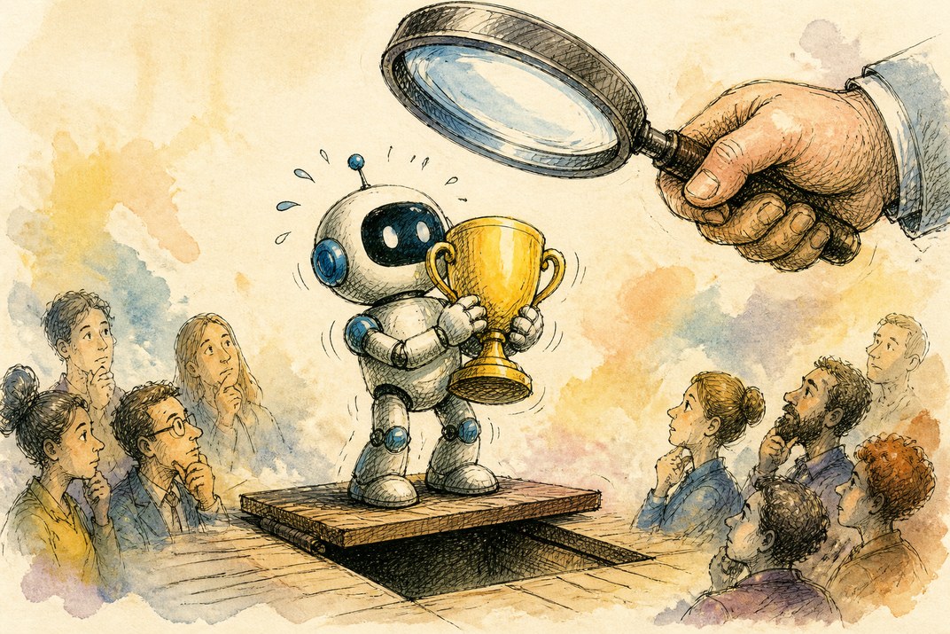 Hand-drawn sketch of today's top AI story, KYFEX AI Edge, September 23, 2026