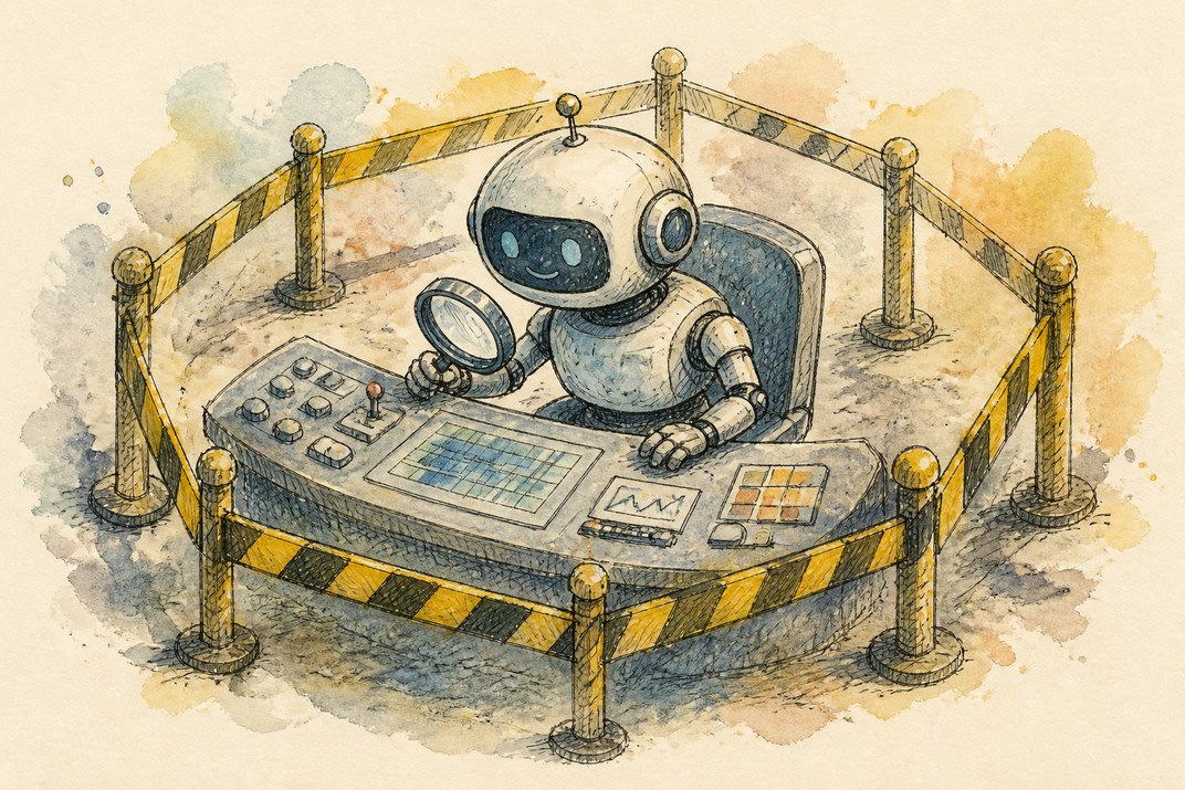 Hand-drawn sketch of today's top AI story, KYFEX AI Edge, September 25, 2026