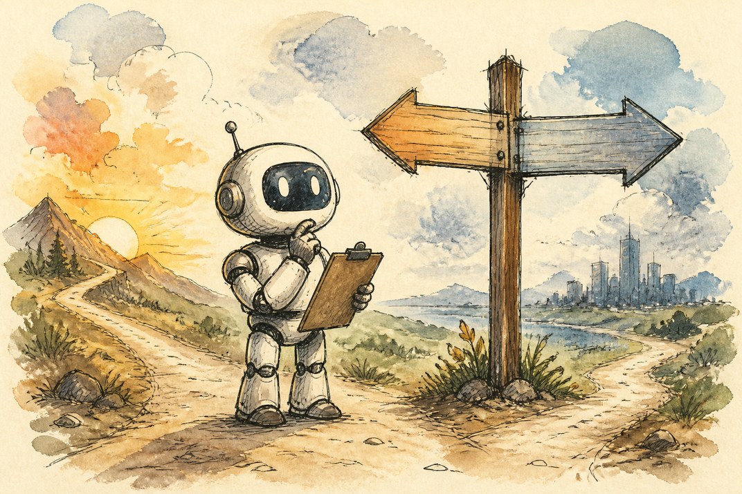 Hand-drawn sketch of today's top AI story, KYFEX AI Edge, September 29, 2026