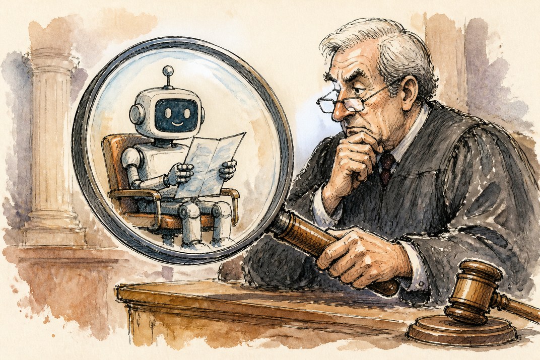 Hand-drawn sketch of today's top AI story, KYFEX AI Edge, October 3, 2026