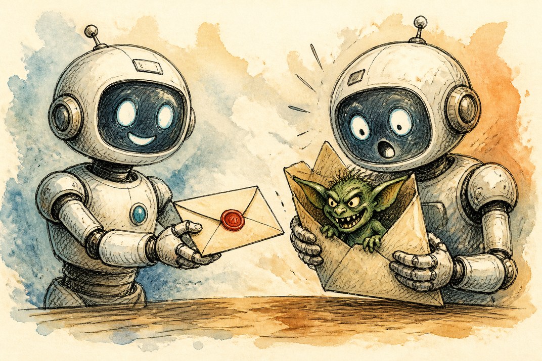 Hand-drawn sketch of today's top AI story, KYFEX AI Edge, October 5, 2026