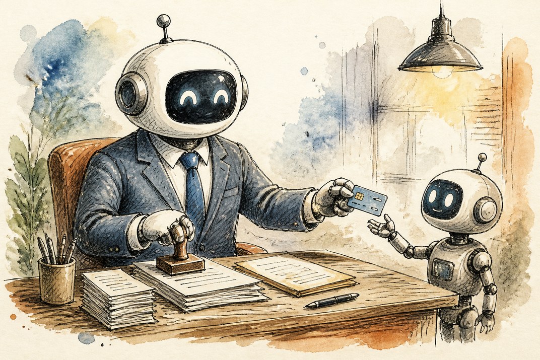 Hand-drawn sketch of today's top AI story, KYFEX AI Edge, October 8, 2026
